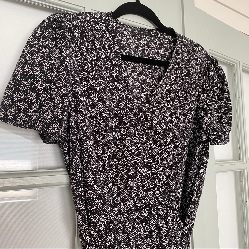 Pretty Garden Floral Wrap Dress